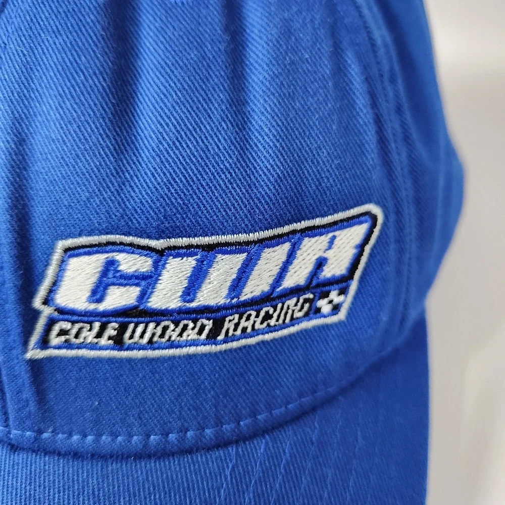 Cole Wodd Racing Flexfit Hat Blue Embroidered Logo‎ 17W Stretch L-XL NASCAR